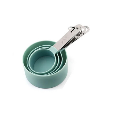 4 buc. Ustensile de bucătărie Linguri de măsurat set de căni mâner de oțel Linguriță de cafea Linguriță de zahăr Tort Gadget de gătit