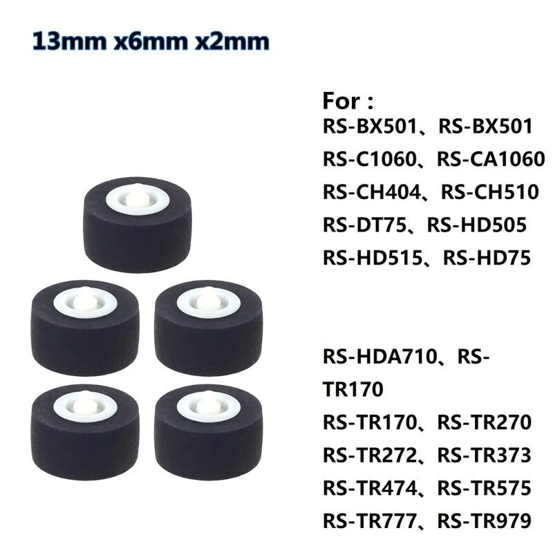 5 vnt 13x6x2mm suspaudimo volelis, skirtas sony RS-CH770 RS-BX501,RS-C1060 magnetofonui