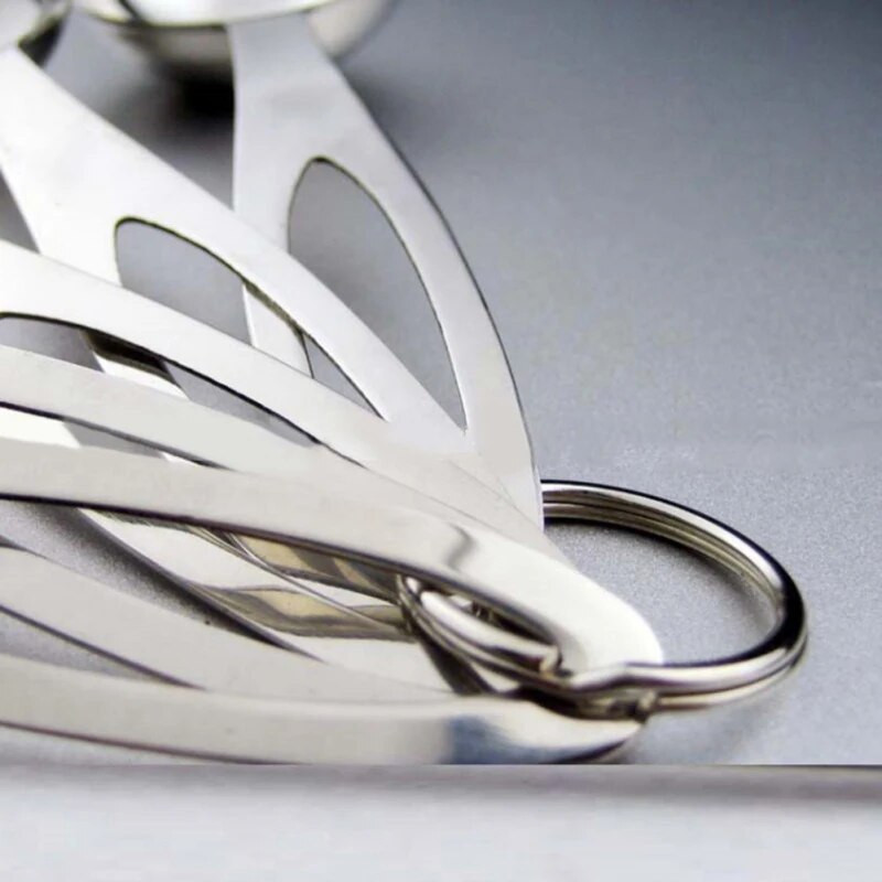 5vnt matavimo šaukštelių rinkinys nerūdijančio plieno arbatinis šaukštelis kavos cukraus šaukštelis miltelių miltelių prieskonių matavimo puodeliai virtuvės kepimo kepimo įrankiai