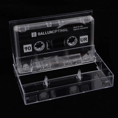 Tukša caurspīdīga lente DIY mājās gatavota metāla spole uz spoli Mūzikas standarta ieraksts 90 min Tukša kasešu lente 1 gab.