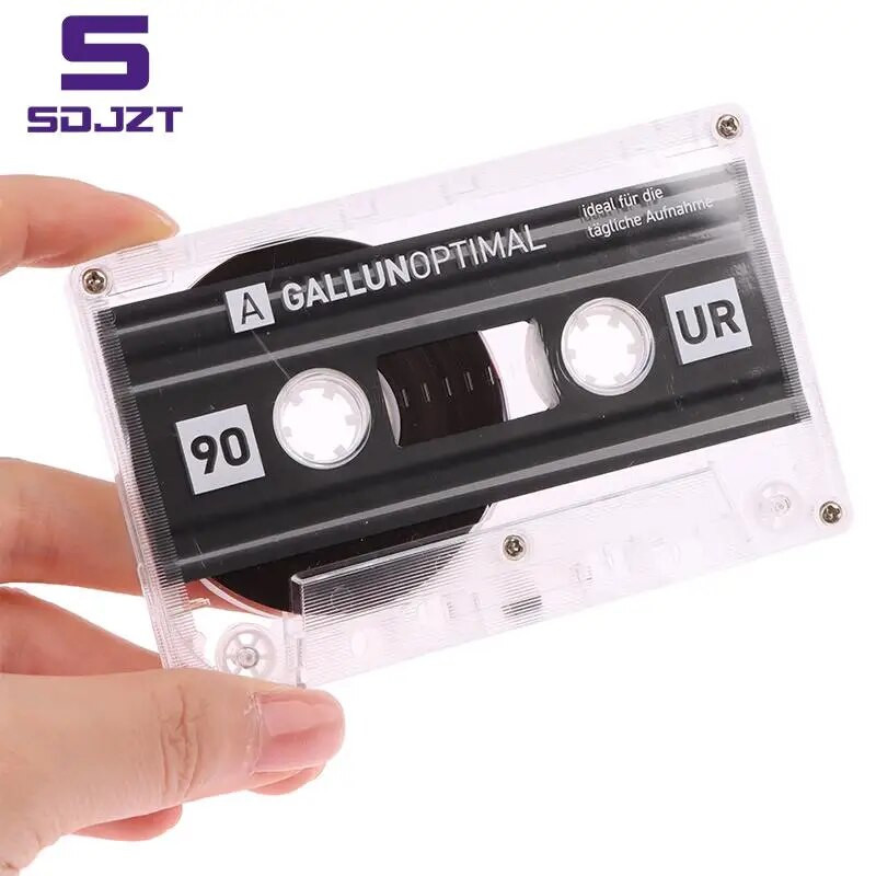 Tuščia permatoma juosta „pasidaryk pats“ naminė metalinė ritė į ritę muzikos garso standartinis įrašymas 90 min. tuščia kasetinė juosta 1 vnt.