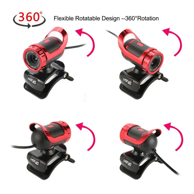 Cameră web 480P pentru computer Cameră web USB Cameră web online cu microfon Focalizare reglabilă manuală Cameră HD pentru computer