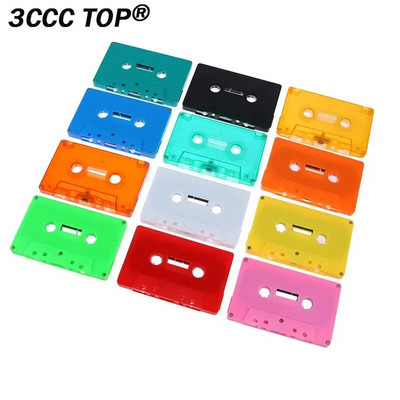 1Pc Color Blank Tape Case Audio Magnetic Audio Recording Cassette Tape Shell Empty Reel To Reel Cassette(no Tape Core)