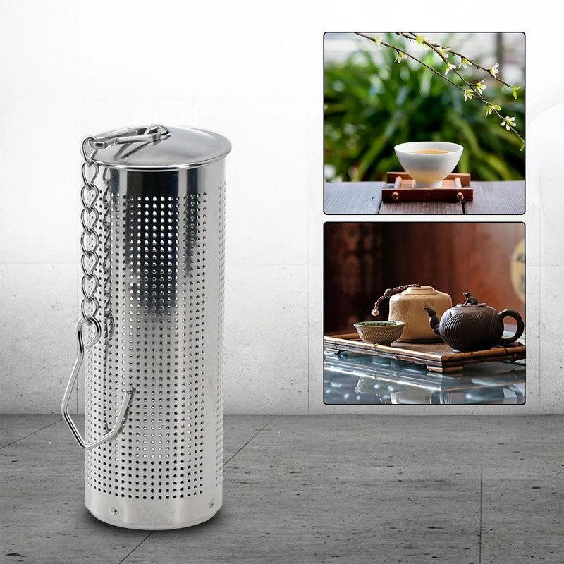 Arbatos kamuoliukų sieteliai, nerūdijančio plieno tinklelio filtrai, infuzatorius su grandininiu kabliu, troškintas rutulinis sriuba, prieskonių rutulinis virtuvės 65 mm arbatos virimo aparatas