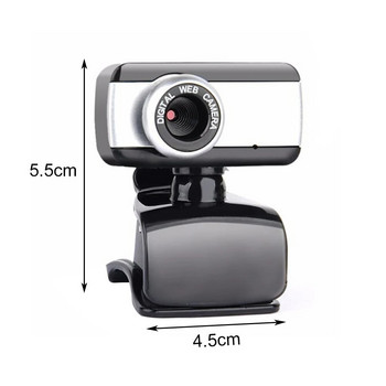 HotSale 480P HD Webcam USB 2.0 Web Camera με Μικρόφωνο Ευέλικτη Περιστρεφόμενη Σχεδίαση για Επιτραπέζιους Φορητούς Υπολογιστές Υποστήριξη Σύστημα Windows