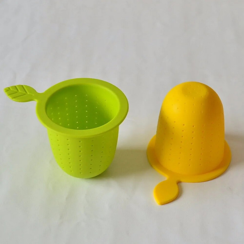 FDA silikoninis arbatos sietelis, kavos puodelių filtrų krepšeliai, daugkartinio naudojimo silikoninis arbatos infuzijos krepšelis su rankenomis plumyl