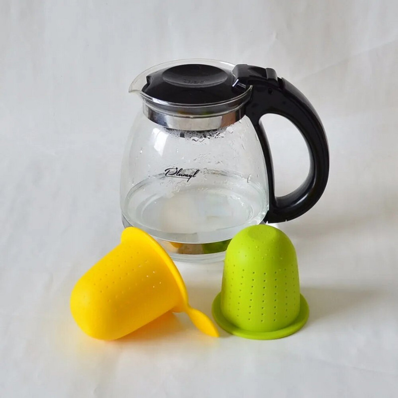 FDA silikoninis arbatos sietelis, kavos puodelių filtrų krepšeliai, daugkartinio naudojimo silikoninis arbatos infuzijos krepšelis su rankenomis plumyl