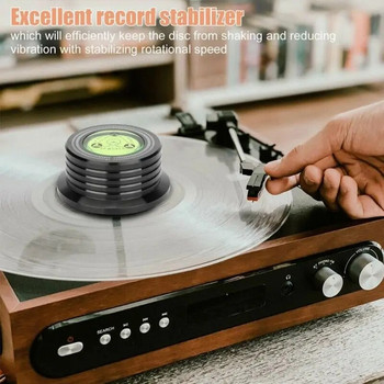 Πικάπ Universal 50Hz σταθεροποιητής δίσκου από κράμα αλουμινίου για συσκευή αναπαραγωγής δίσκου βινυλίου LP Pickup Αξεσουάρ σφιγκτήρα βάρους φωνογράφου
