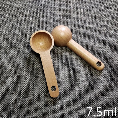 Medinis matavimo šaukštas Cukrus Prieskoniai Arbata Kavos Pupelės Medinis Matavimo Kaušas Namų Virtuvė Maisto gaminimas Kepimas Matavimo įrankiai 10/15ml 1vnt