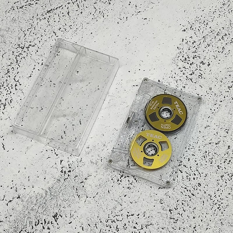 1 τεμ. έγχρωμης κενής ταινίας περιβλήματος διπλής όψης Metal Mini Market μπορεί να εγγράψει 55 λεπτά άδεια ταινία Κενή κασέτα
