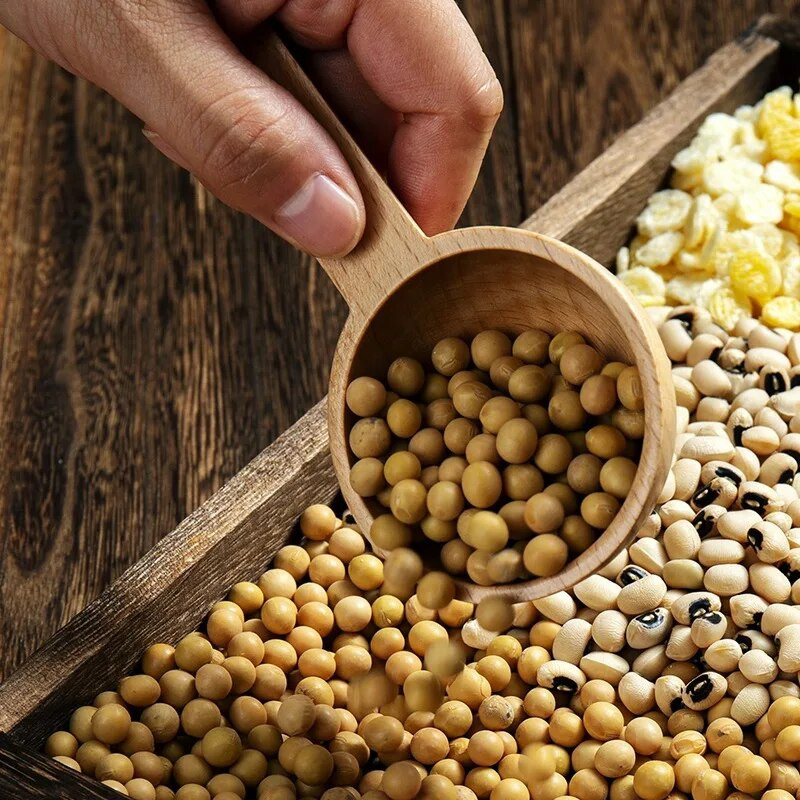 5/15/20/45/65 ml Ilga medinė rankena Matavimo šaukštas Kavos arbatos Cukraus Prieskonių Šaukštas Virtuvės Sriubos Šaukštai Namų virtuvės Matavimo įrankiai