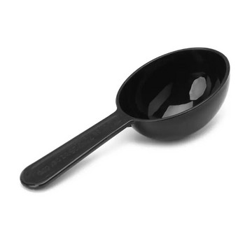 Πλαστικό κουτάλι μπαχαρικών ανθεκτικό μεζούρα καφέ Creative μεζούρα γάλακτος για κουζίνα σπιτιού (μαύρο)