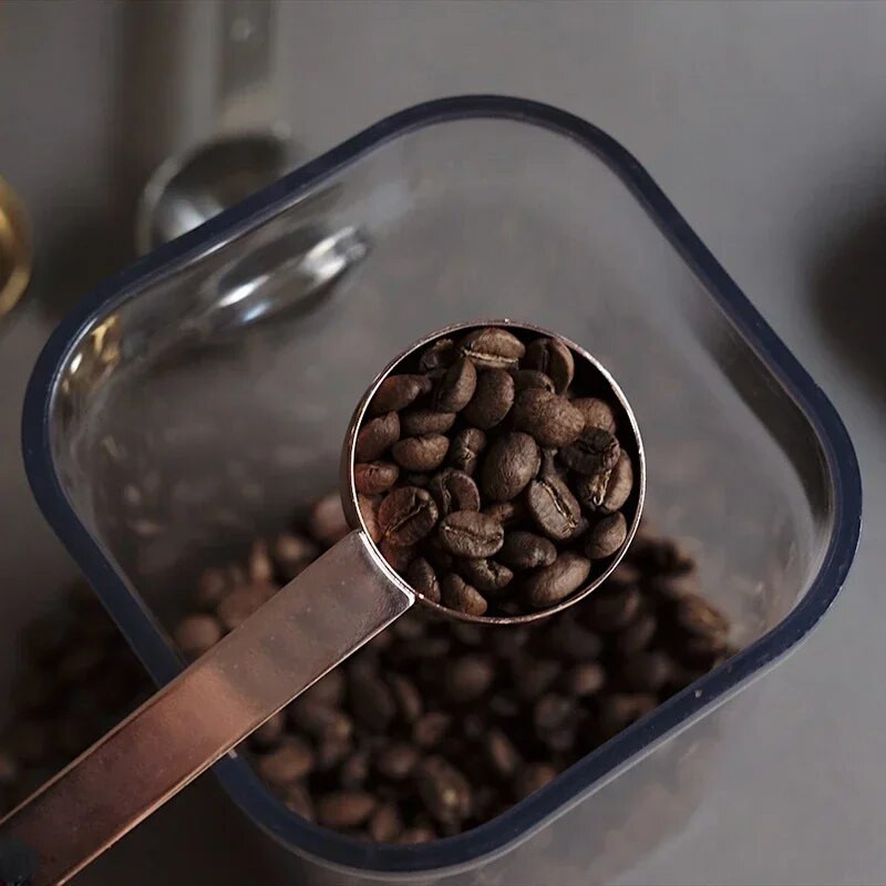 15/30 ml nerūdijančio plieno matavimo šaukštas kavos kaušelis dvipusis valgomasis šaukštas auksinis virtuvės reikmenys matavimo šaukštai