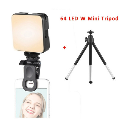 Mini Clip-on Mobilusis Telefonas LED Light Selfie Light 120 LED 2500K-9000K W / Baterija iPhone Samsung Huawei Xiaomi išmaniesiems telefonams