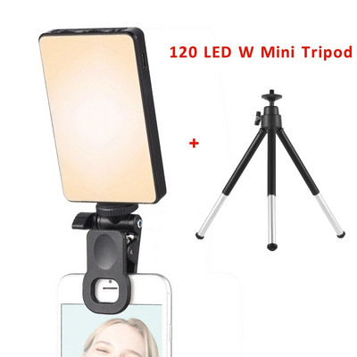 Mini Clip-on Mobilusis Telefonas LED Light Selfie Light 120 LED 2500K-9000K W / Baterija iPhone Samsung Huawei Xiaomi išmaniesiems telefonams