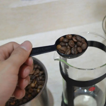 Πλαστικά κουτάλια στρογγυλά στοματικά κουτάλια με λαβή σκόνη καφέ που ανακατεύει