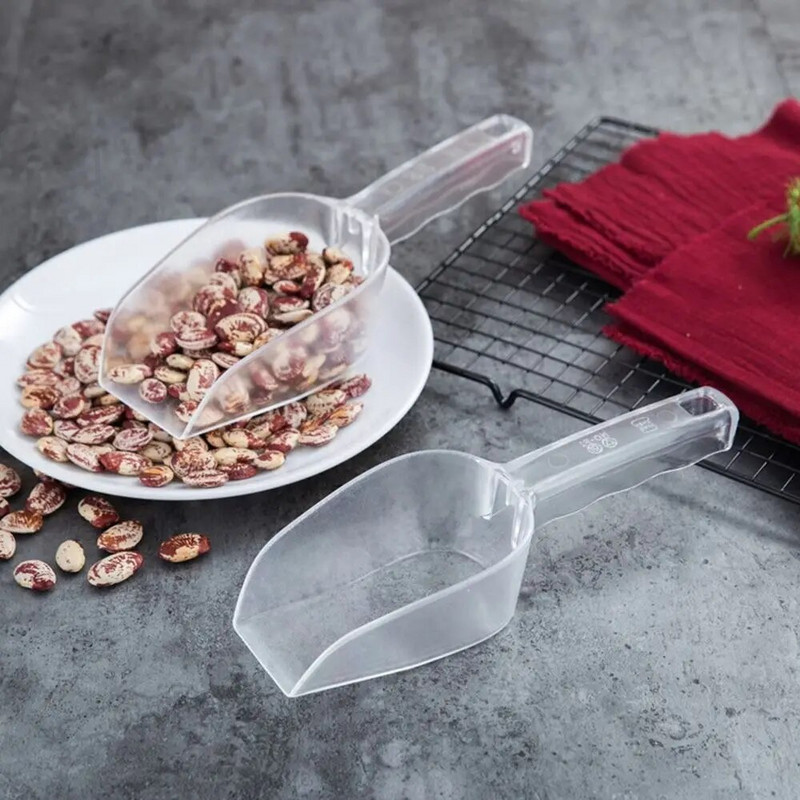 Mini ledo kaušeliai skaidrūs ledo kaušeliai vakarėlio baras bufetas virtuvės įtaisas saldainiams desertui miltų kaušelis grūdų sausoms prekėms kastuvas