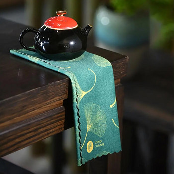 Μοναδικό σετ τσαγιού πανί τσαγιού Πανί πιάτων Κομψή εξαιρετικής κατασκευής Πετσέτα τσαγιού κινέζικου σχεδίου