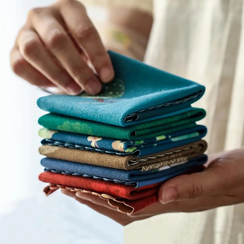 Egyedi teásvászon teáskészlet edényrongy Elegáns, igényes kidolgozású kínai mintás konyharuha