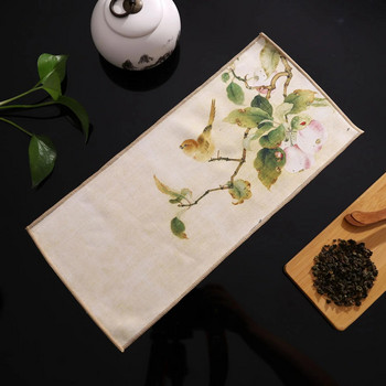 Китайски професионален парцал, рисувана дебела кърпа за чай, супер абсорбираща комплект за почистване на чай от висок клас Аксесоари за подложка за чаша
