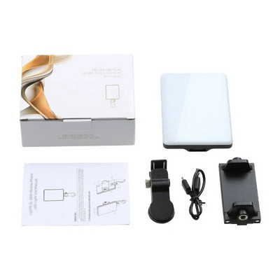 LED mobiliojo telefono kompiuterio užpildymo lemputė Reguliuojama nešiojama LED lempa, įkraunama klipų užpildymo vaizdo lemputė, skirta tiesioginiam asmenukės susitikimui