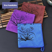 Storosios arbatos servetėlės arbatos rankšluostis Minkštas valymas pliušinis, sugeriantis vandenį Skudurinė audinys Stalo arbatinukas Padėkliuko arbatos rinkinio priedai