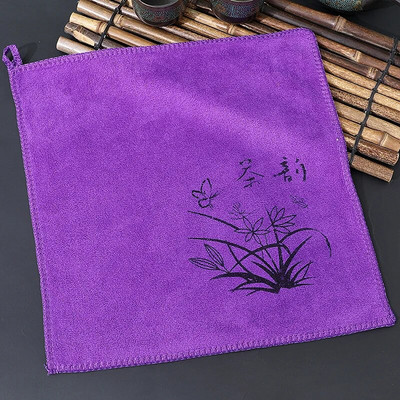 Storosios arbatos servetėlės arbatos rankšluostis Minkštas valymas pliušinis, sugeriantis vandenį Skudurinė audinys Stalo arbatinukas Padėkliuko arbatos rinkinio priedai