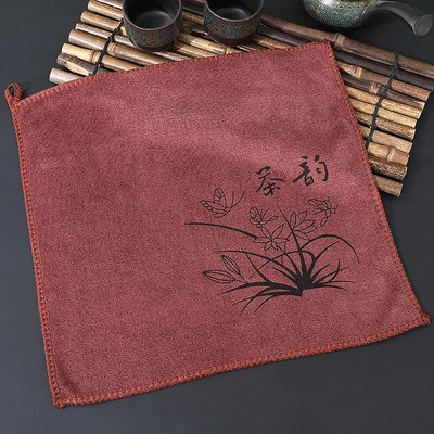 Storosios arbatos servetėlės arbatos rankšluostis Minkštas valymas pliušinis, sugeriantis vandenį Skudurinė audinys Stalo arbatinukas Padėkliuko arbatos rinkinio priedai