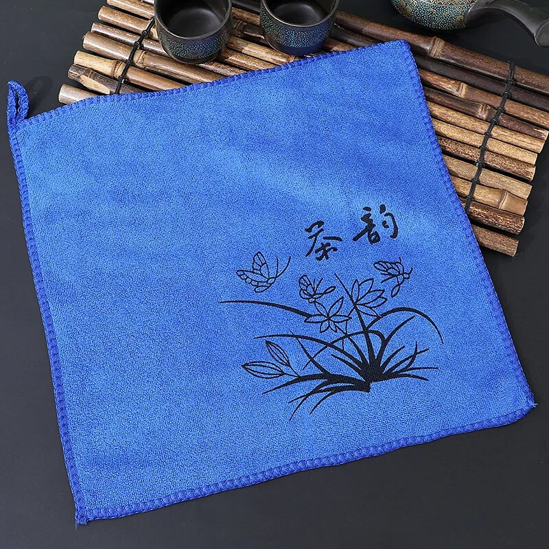 Storosios arbatos servetėlės arbatos rankšluostis Minkštas valymas pliušinis, sugeriantis vandenį Skudurinė audinys Stalo arbatinukas Padėkliuko arbatos rinkinio priedai