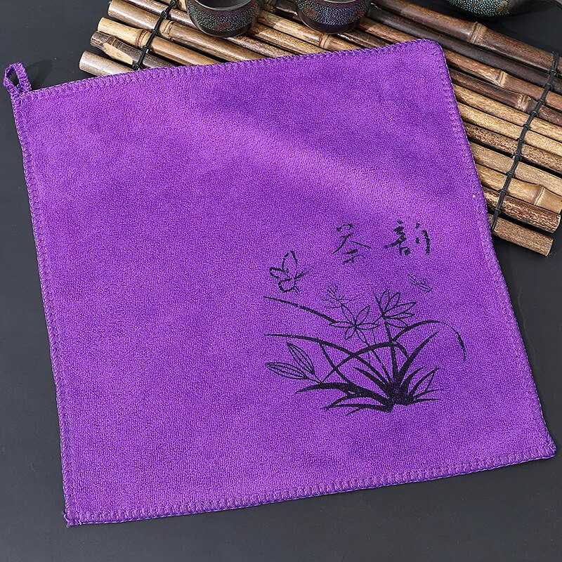 Storosios arbatos servetėlės arbatos rankšluostis Minkštas valymas pliušinis, sugeriantis vandenį Skudurinė audinys Stalo arbatinukas Padėkliuko arbatos rinkinio priedai