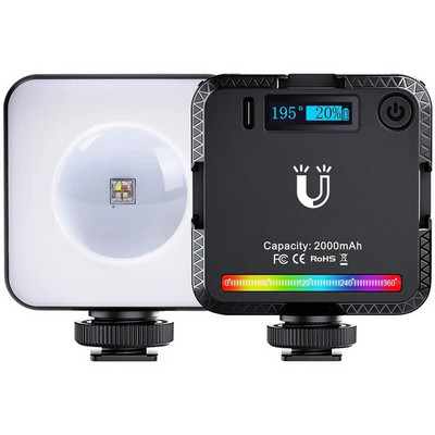 RGB vaizdo apšvietimas LED saulės šviesos vaivorykštės projekcinis magnetinis dizainas fotografijai Savarankiško apšvietimo nuotraukų studija Tiesioginė TikTok užpildymo lempa