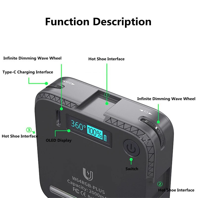 RGB vaizdo apšvietimas LED saulės šviesos vaivorykštės projekcinis magnetinis dizainas fotografijai Savarankiško apšvietimo nuotraukų studija Tiesioginė TikTok užpildymo lempa