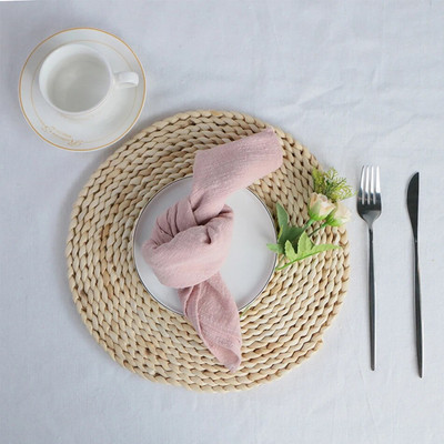 2023. Salveta s teksturom tanjura, pere se jednobojna pamučna upijajuća kuhinjska krpa, ultra mekana tkanina, podmetači za svadbene zabave