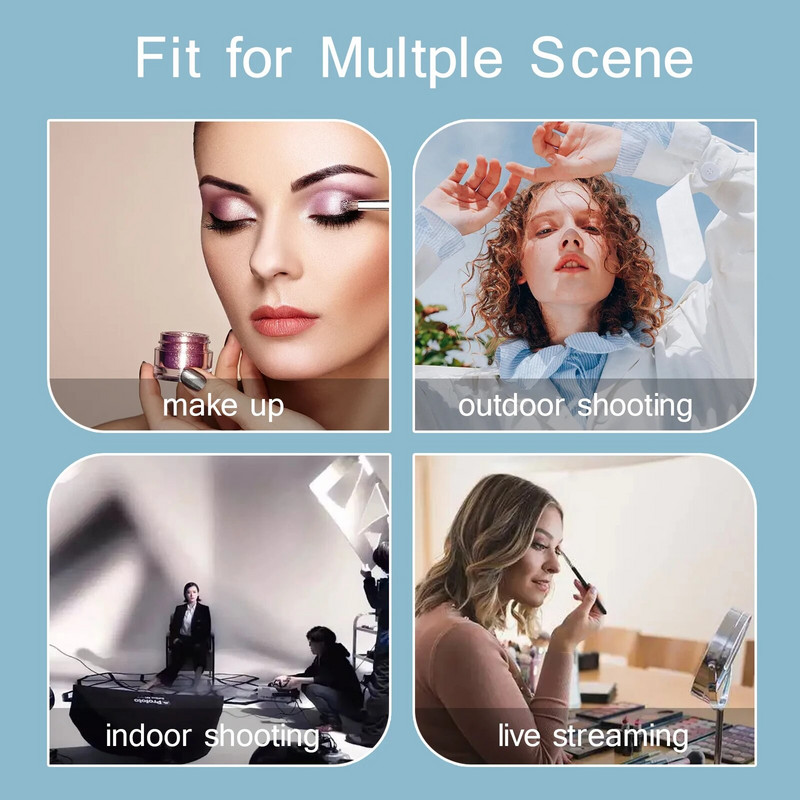 26 cm fotorõngavalgusti LED-selfie rõngasvalgusti telefoni kaugjuhtimispuldiga lamp Fotovalgustus koos statiivialuse hoidjaga Youtube'i video