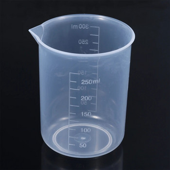 Κύπελλο μέτρησης Διαφανές πλαστικό εργαστηριακό ποτήρι βαθμονομημένο κύπελλο κανάτας υγρών Κουζίνα ψησίματος Δοχείο ζυγαριάς μέτρησης μαγειρέματος