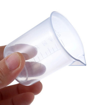 Мерителна чаша Прозрачна пластмасова лабораторна чаша Градуирана кана за течности Чаша Кухня Печене Готвене Везна за измерване Контейнер