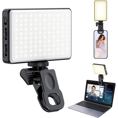 120 LED светлина за телефон Selfie Light 3000Mah Акумулаторна клипс Video Light за iPhone iPad Камера Лаптоп Телефони Samsung Selfie