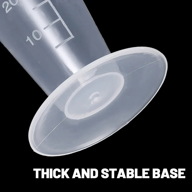 50/100 ml plastikinis trikampis matavimo puodelis permatomas graduotas matavimo puodelis dažų maišymo puodelis laboratorinės įrangos virtuvės įrankis