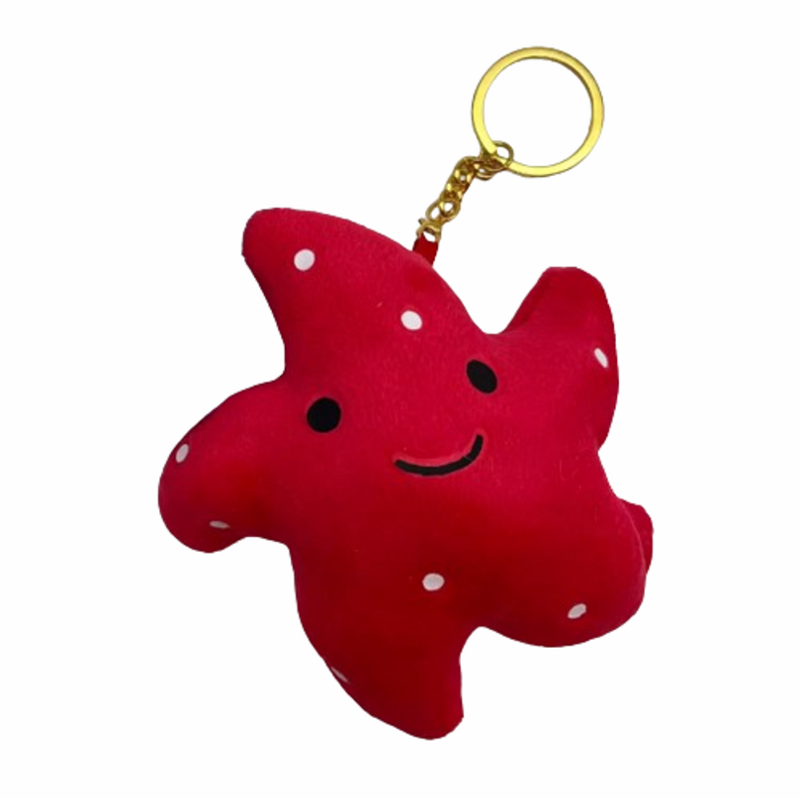 Играчка Звезда, Тип ключодържател, Плюшена, 9х12 см