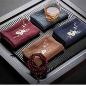 Medvilninis ir lininis rankšluostis Buitinis arbatos rinkinys Valomas sugeriantis arbatos audinys Siuvinėjimas Spausdinimas Sutirštintos arbatos arbatos servetėlės LC629