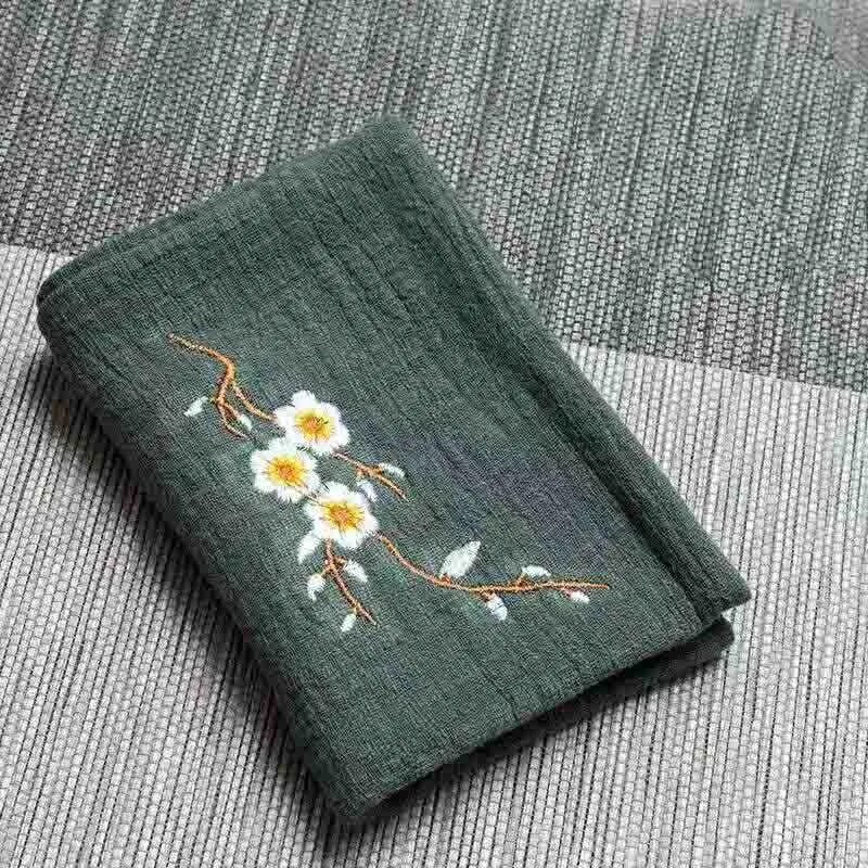 Medvilninis ir lininis rankšluostis Buitinis arbatos rinkinys Valomas sugeriantis arbatos audinys Siuvinėjimas Spausdinimas Sutirštintos arbatos arbatos servetėlės LC629