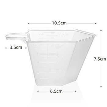 Пластмасова мерителна чаша за печене Кана за кафе Контейнер за чаша Кухненски инструменти Инструмент за измерване Прах за пране Купа за чаша за ориз