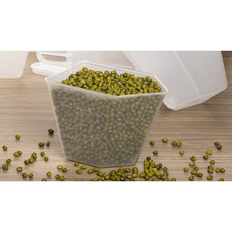 Műanyag mérőpohár Kávéskancsó csésze tartály Konyhai eszközök Mérőeszköz Mosópor Rizspohár tál