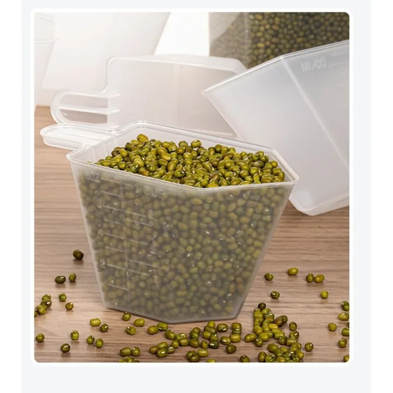 Műanyag mérőpohár Kávéskancsó csésze tartály Konyhai eszközök Mérőeszköz Mosópor Rizspohár tál