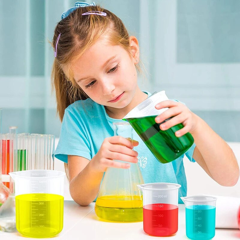 100 ml matavimo puodelis permatomas svarstyklės plastikinis matavimo puodelis Laboratorinis cheminis matavimo puodelis be rankenos Virtuvės baro reikmenys