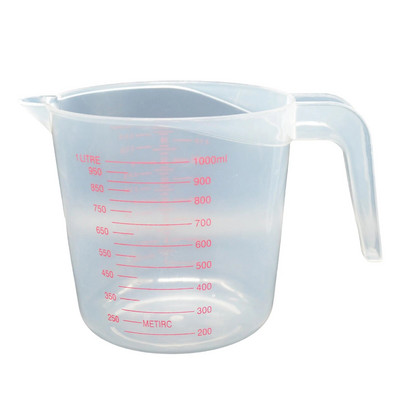 1 vnt 250/500/1000 ml kepimo skysčio matavimo puodeliai PVC svarstyklių puodelis plastikinis tūrio matavimo stiklinė Virtuvės kepimo įrankiai