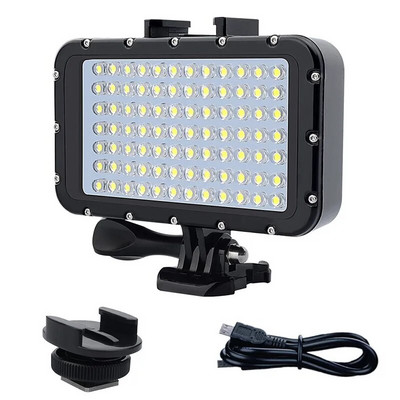 84 LED фотографско осветление за SLR камера 50M Водоустойчива LED нощна лампа за гмуркане за Gopro Hero 12 1110 9 8 5/6/7