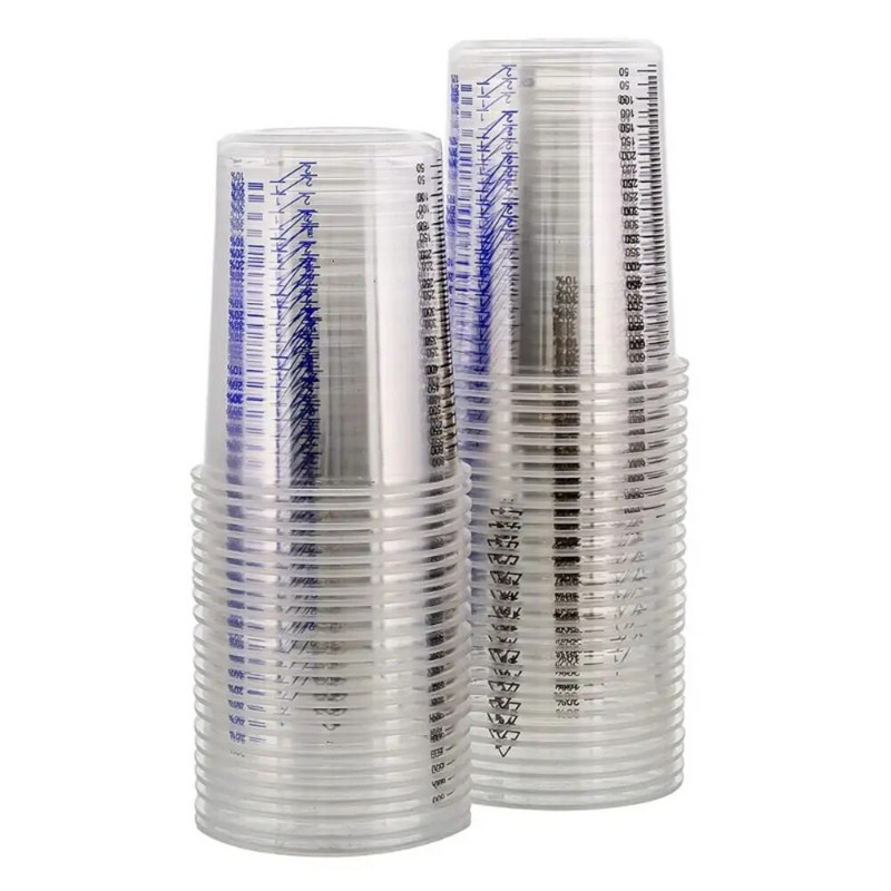 Dažų maišymas Tikslus maišymas Virtuvės įrankiai Pigmento konteineris Graduuotas puodelis Matavimo puodelis Dažymo reikmenys Kalibruotas puodelis