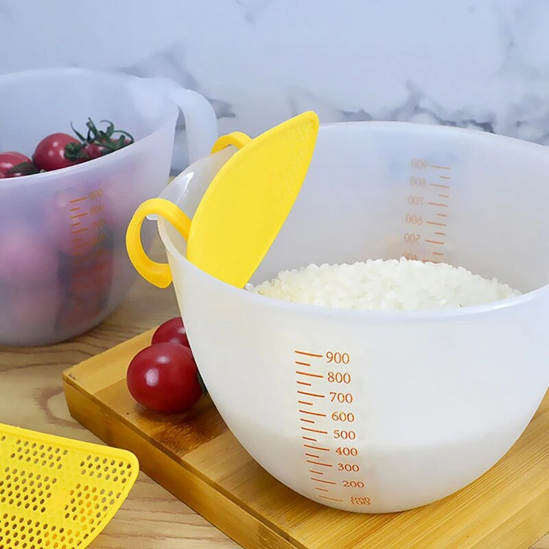 Kepimo įrankių matavimo puodelis Svarstyklių linija Kiaušinių juostos filtras Plakimo taurė 1 litro didelės talpos matuoklis Matavimo puodelis Virtuvės įrankiai