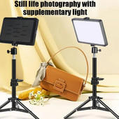 Φωτισμός φωτογραφίας 8 ιντσών με ρυθμιζόμενο φωτιστικό πίνακα LED Φωτισμός βίντεο φωτογραφιών στούντιο Selfie Light Live Stream Λαμπτήρας 4 Έγχρωμος φωτισμός